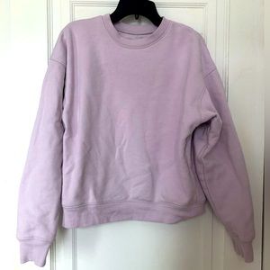 XS Girlfriend Collective Lilac Sweatshirt